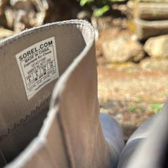 Sorel Joan of Arctic Suede wedge bootie 8 tan - Picture 4 of 5